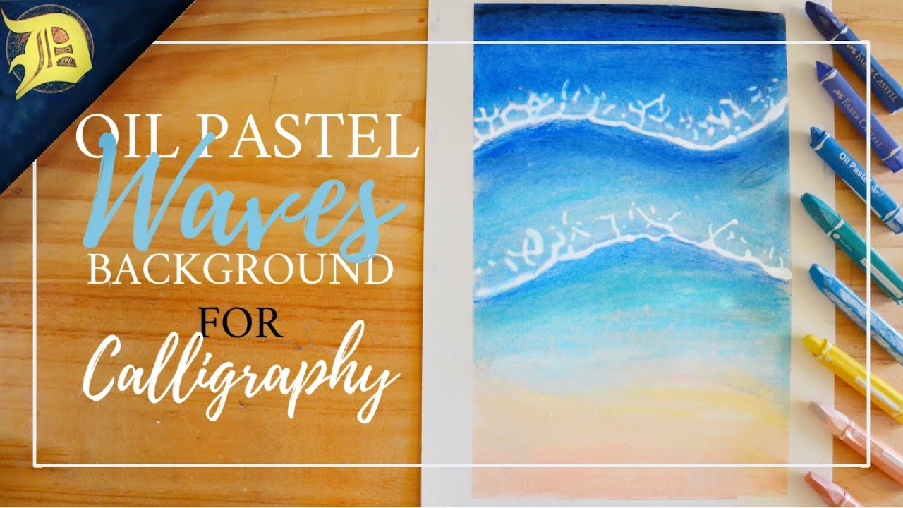 ? Oil Pastel Sunset | Calligraphy Background | & Easter Quote ? - YouTube