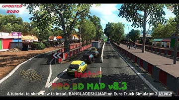 How to install Bangladeshi Map and Bus Mods in Euro Truck Simulator 2 #ProBDmap