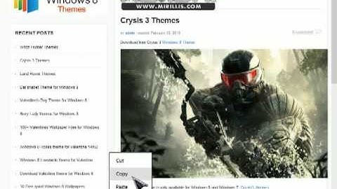FREE DOWNLOAD CRYSIS 3 THEME FOR WINDOWS 8