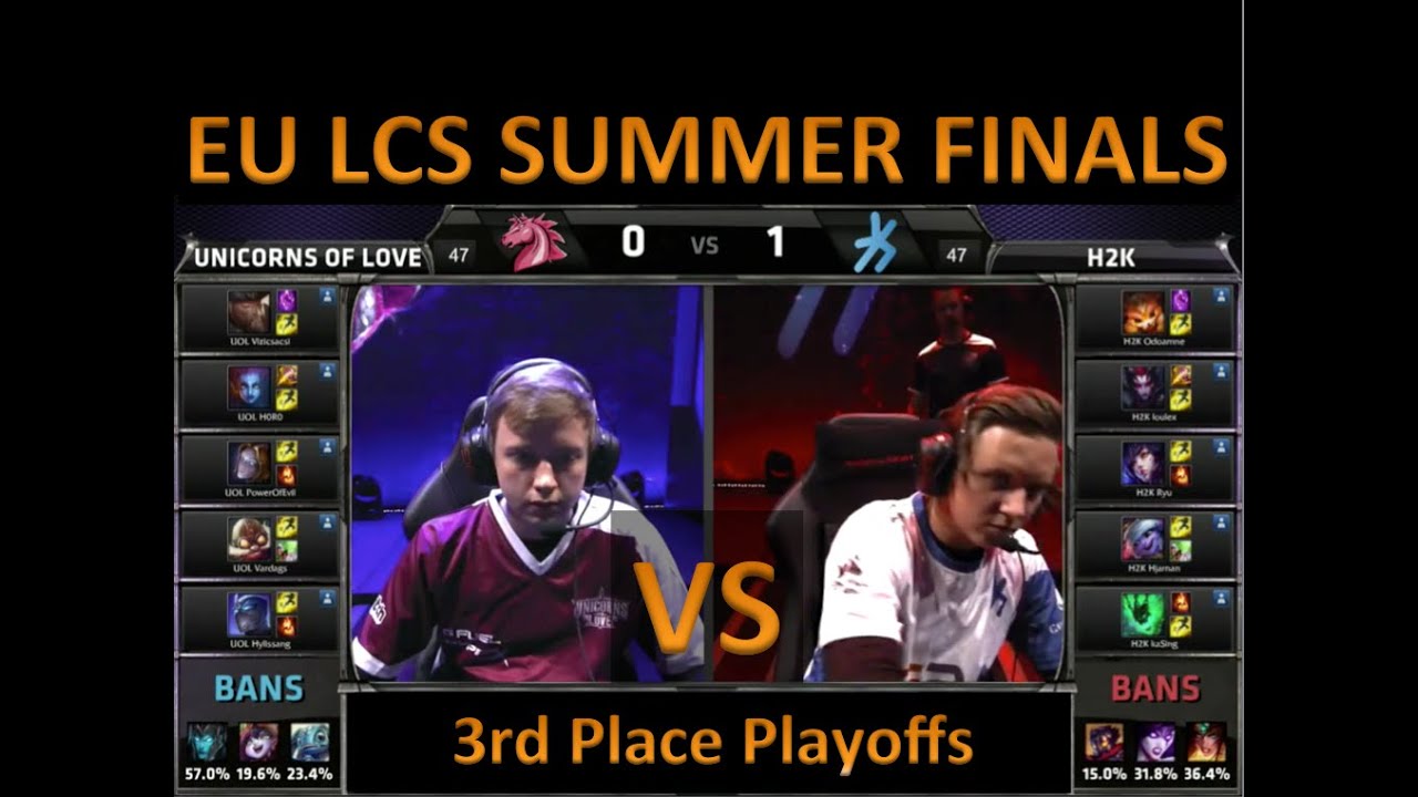 H2K vs UOL - EU LCS 2015 Summer Playoffs - 3rd Place Playoffs