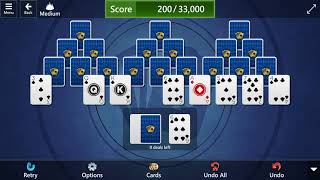 Microsoft Solitaire Collection: TriPeaks - Medium - August 25, 2021