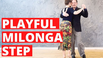 How to Milonga: Easy, Rotating Step For The Milonga Rhythm 😊 👣💃🕺
