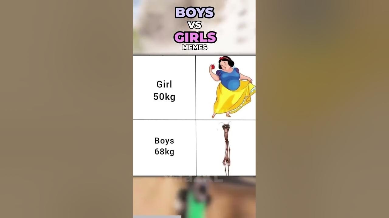 Boys Vs Girls Memes Are Funny! - Youtube