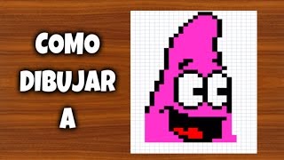 pixel patrick patricio minecraft star dibujar para como