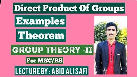 Direct Product Of Groups | Examples | Theorem | Group Theory-II By MATH POINT ACADEMY