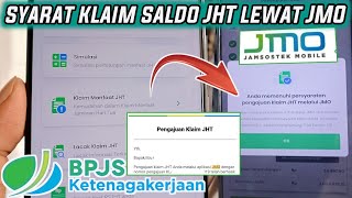 SYARAT KLAIM SALDO JHT LEWAT JMO MOBILE 