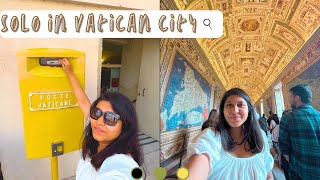 Solo in Vatican City | Vatican travel vlog | Solo woman exploring Italy