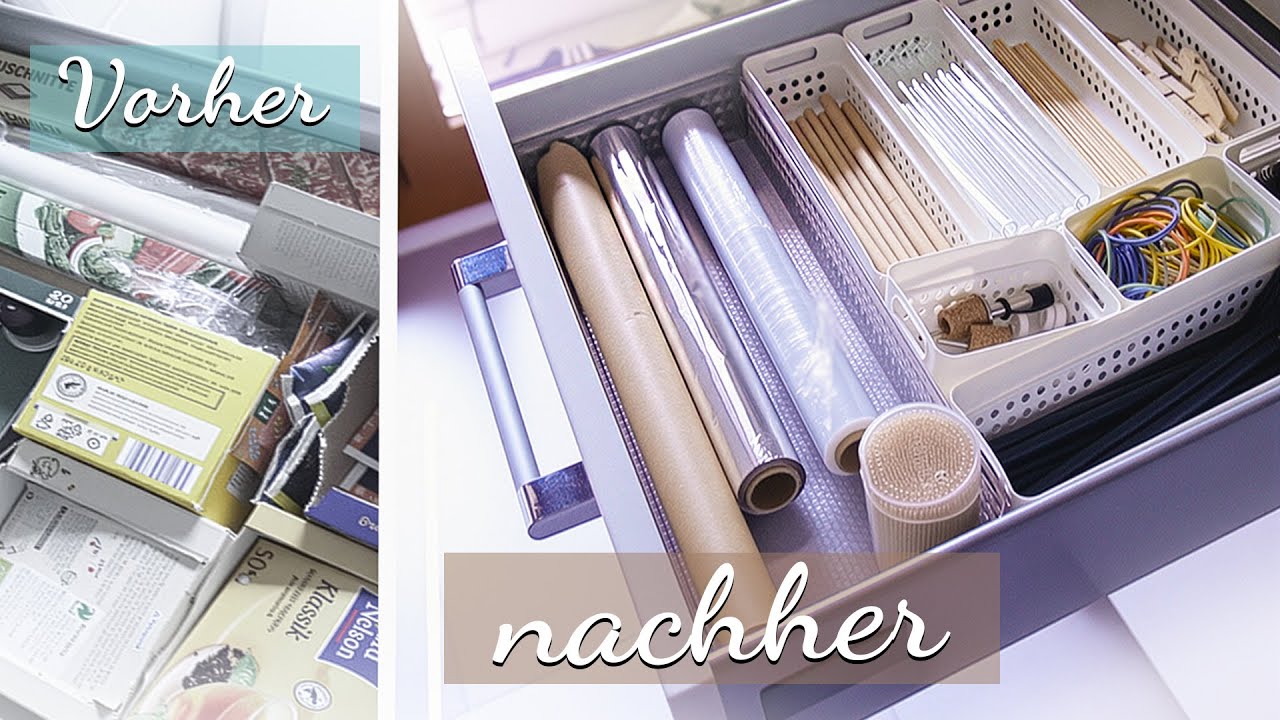 Küche organisieren, aufräumen, sortieren, umräumen