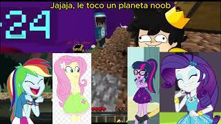 Las Mane 7 reaccionan a ¡LA RULETA de PLANETAS en MINECRAFT! 🎯🚀🌎 PASAMOS de PLANETA NOOB A PRO 😂