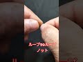 釣り糸同士の結び方 【ループtoループノット】#anglerghost #fishing#Shorts動画＃釣り糸の結び方