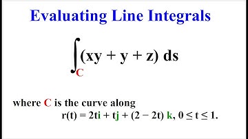 Evaluating Line Integrals _ Example ( 1 of 4)