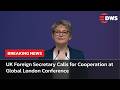 UK Foreign Secretary Yvette Cooper Opens Global Partnerships Conference in Major London Speech |AC14