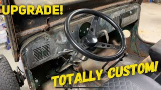 Willys Jeep Saginaw Steering Conversion!