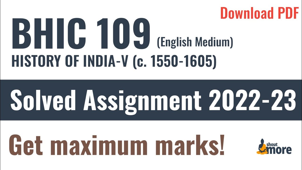 bhic 109 assignment 2022 23 english