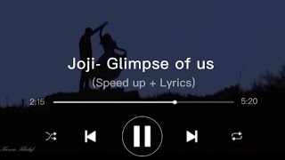 Download lagu Joji - Glimpse of us lyrics (speed up)