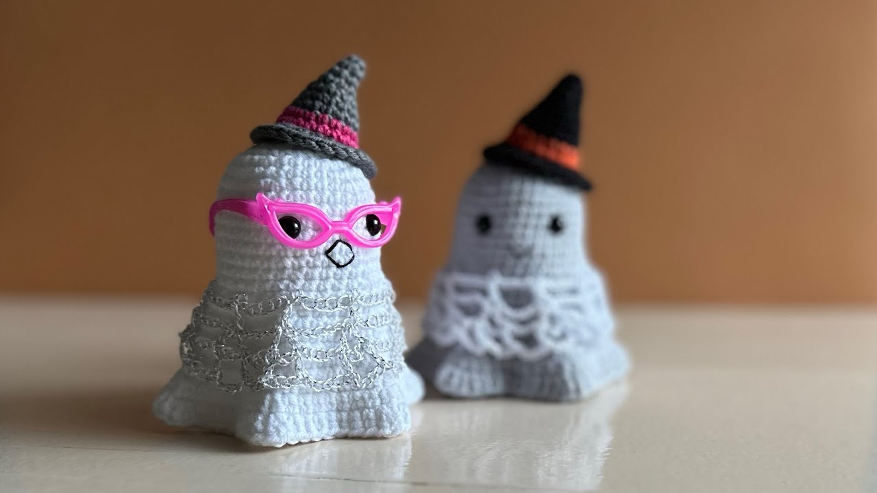 tutorial: crochet GHOST / вʼязаний ПРИВИД, part 2 (spider web, hat)