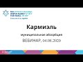 ВЕБИНАР. Муниципальная абсорбция в городе Кармиэль, 04/08/2020 г.