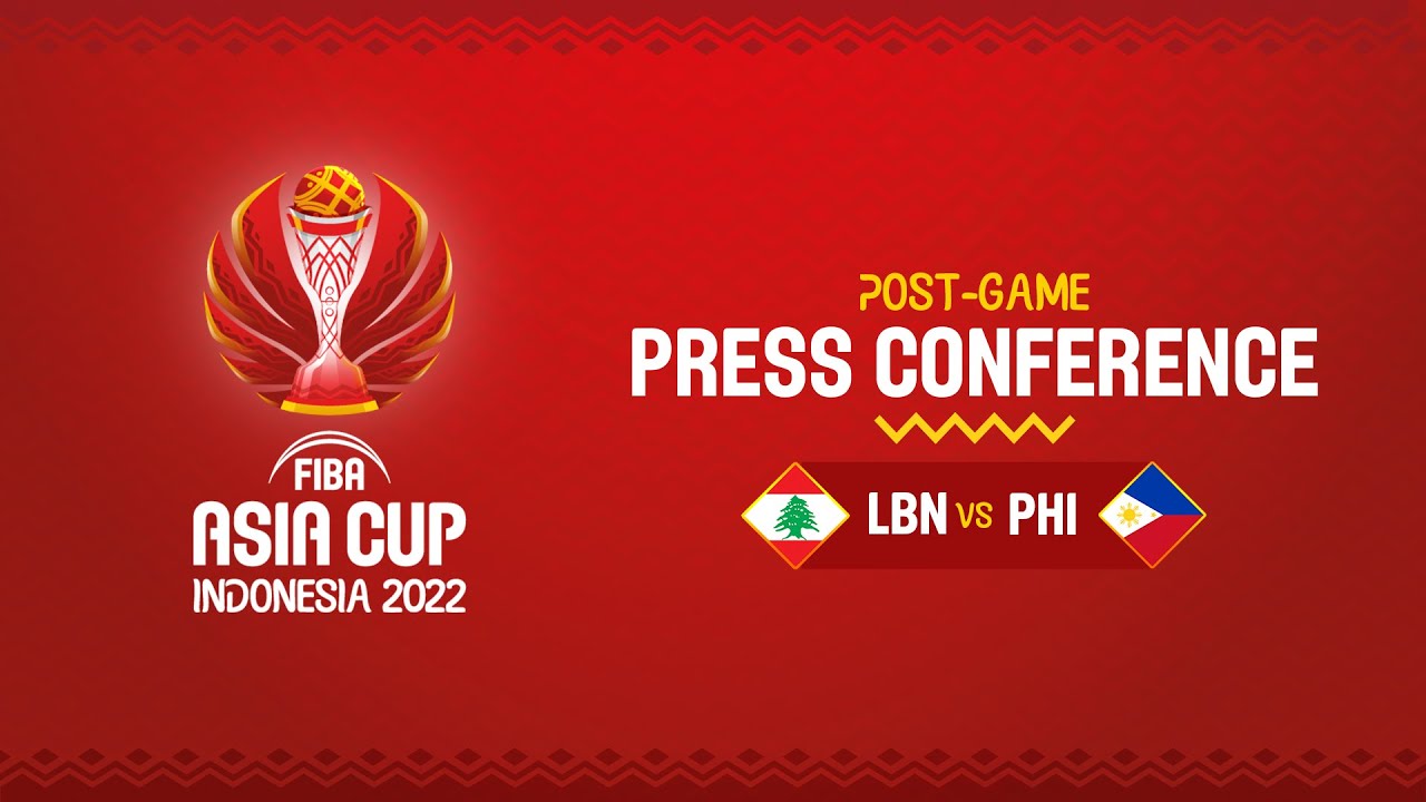 Lebanon v Philippines - Press Conference - FIBA Asia Cup 2022