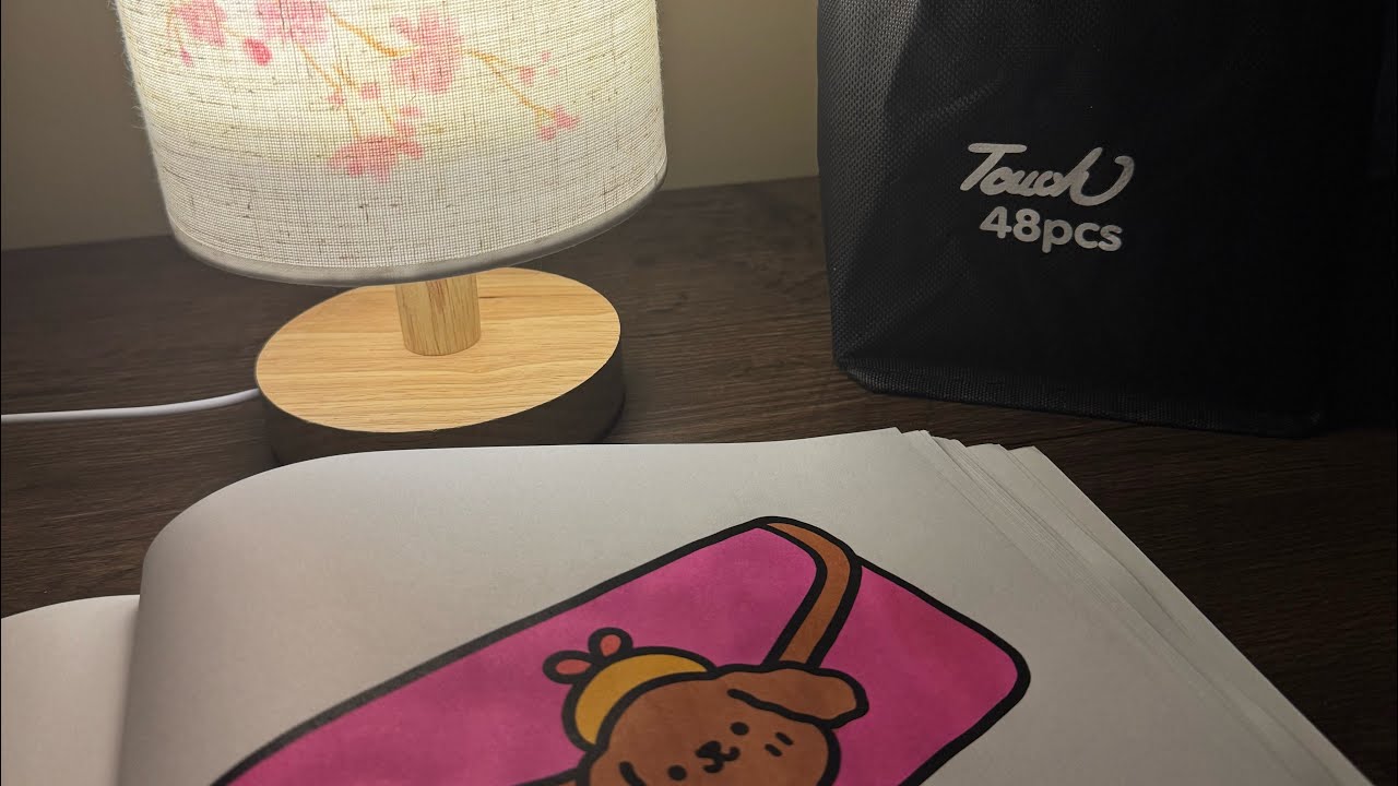 ASMR ADULT COLOURING  Under Warm Light 🌙 Calm, Cozy, Relaxing