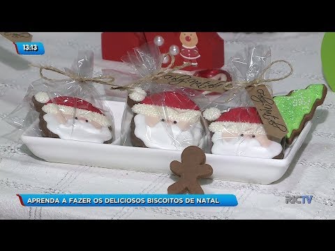 Aprenda a fazer os deliciosos biscoitos decorados de Natal