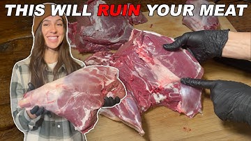 How to Remove the Gland From a Deer Hindquarter * BUTCHER DEER AT HOME *