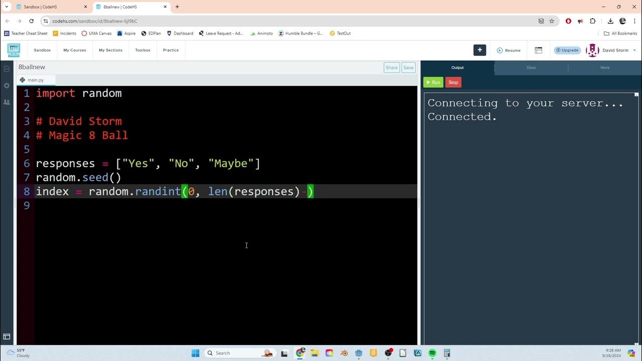 Python: Magic 8 Ball - YouTube
