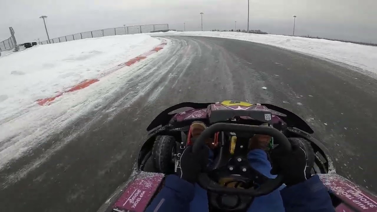 Игора Драйв (картинг) - первый заезд по льду