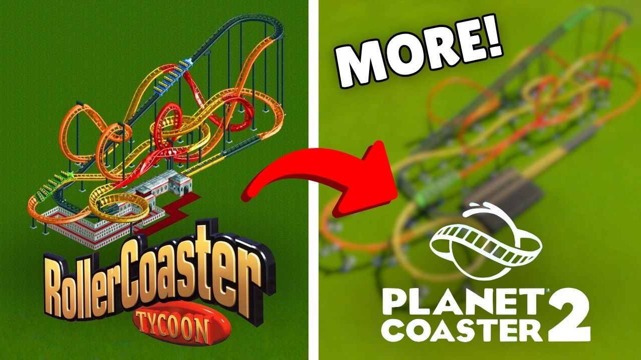 Воссоздание дополнительных готовых горок RCT в Planet Coaster 2