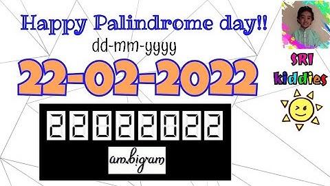 Palindrome day | Ambigram