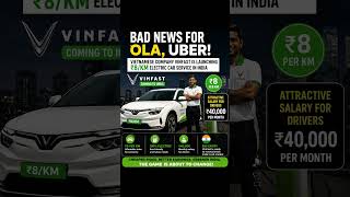VinFast vs Ola & Uber? 😱 ₹8/KM Electric Cab Service Coming to India! ⚡🚖
