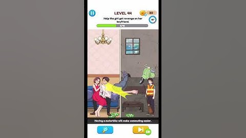 Annoying Puzzle Game - Level 44 - Help the girl get revenge on her boyfriend.