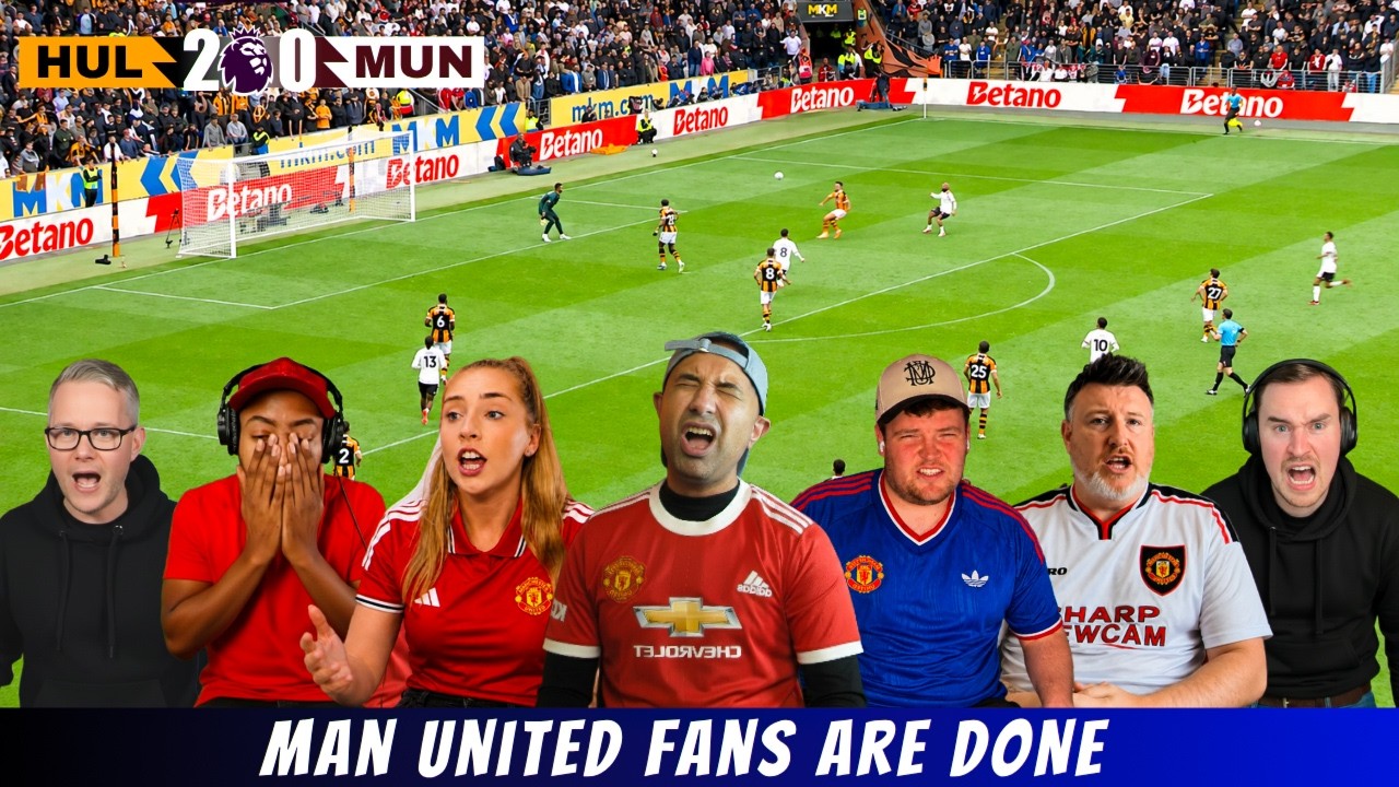 2-0 TO HULL CITY?! 😭 MAN UNITED FANS COMPLETELY LOSE IT #premierleague