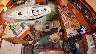 You Won't Believe What We Found in The Bilge Of a 48 Year Old Abandoned Boat | SAILING SEABIRD Ep. 7