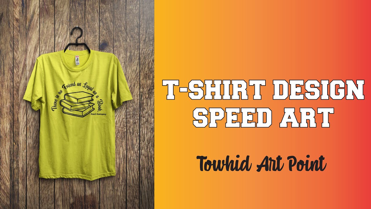 T shirt Design speed Art. - YouTube