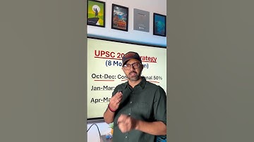 UPSC 2026 8 Months Plan