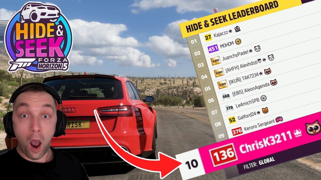 FORZA HORIZON 5 - TOP 1% PLAYER WORLDWIDE! 'HIDE AND SEEK'