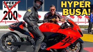 Trying to BREAK 200 mph FIRST time out with Brand New 700 HP Suzuki Hyperbusa Street Bike!