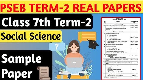 7th Social Science ⭕Real Paper | PSEB Real Paper Term-2 | PSEB TERM-2 Paper,SKY GURUKUL#psebterm_2