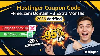 Hostinger Discount Code 2026 (Max Savings) + 3 Months Extra