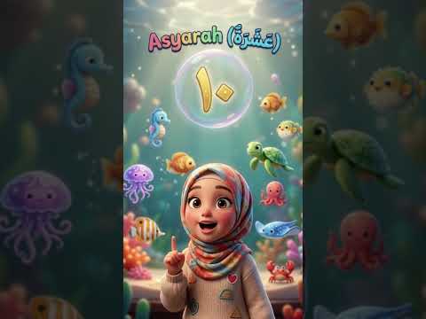 Baca Angka 10 Bahasa Arab (Asyarah) #BelajarBahasaArab #AngkaArab #EdukasiAnak #KosakataArab #shorts