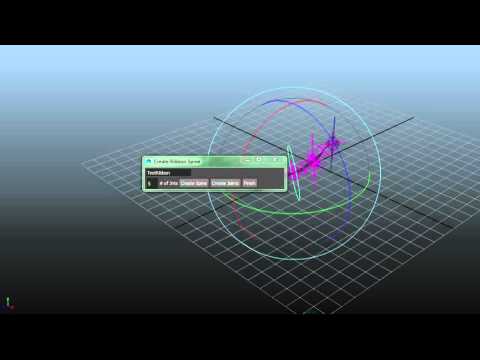 Ribbon Spine Rigging Script Demo