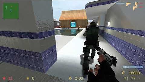 Counter Strike Source Game Play Swimming Pool