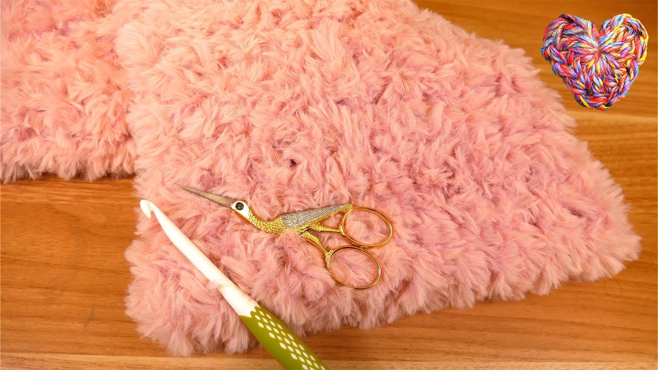 Fake Nägel Selber Machen Aus Papier Häkeln | Kuschel Schal aus Fake Fell Wolle | Plüsch Schal selber machen
