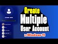 How to Create Multiple User Account in Windows 11 PC or Laptop - 2 Methods - 2025