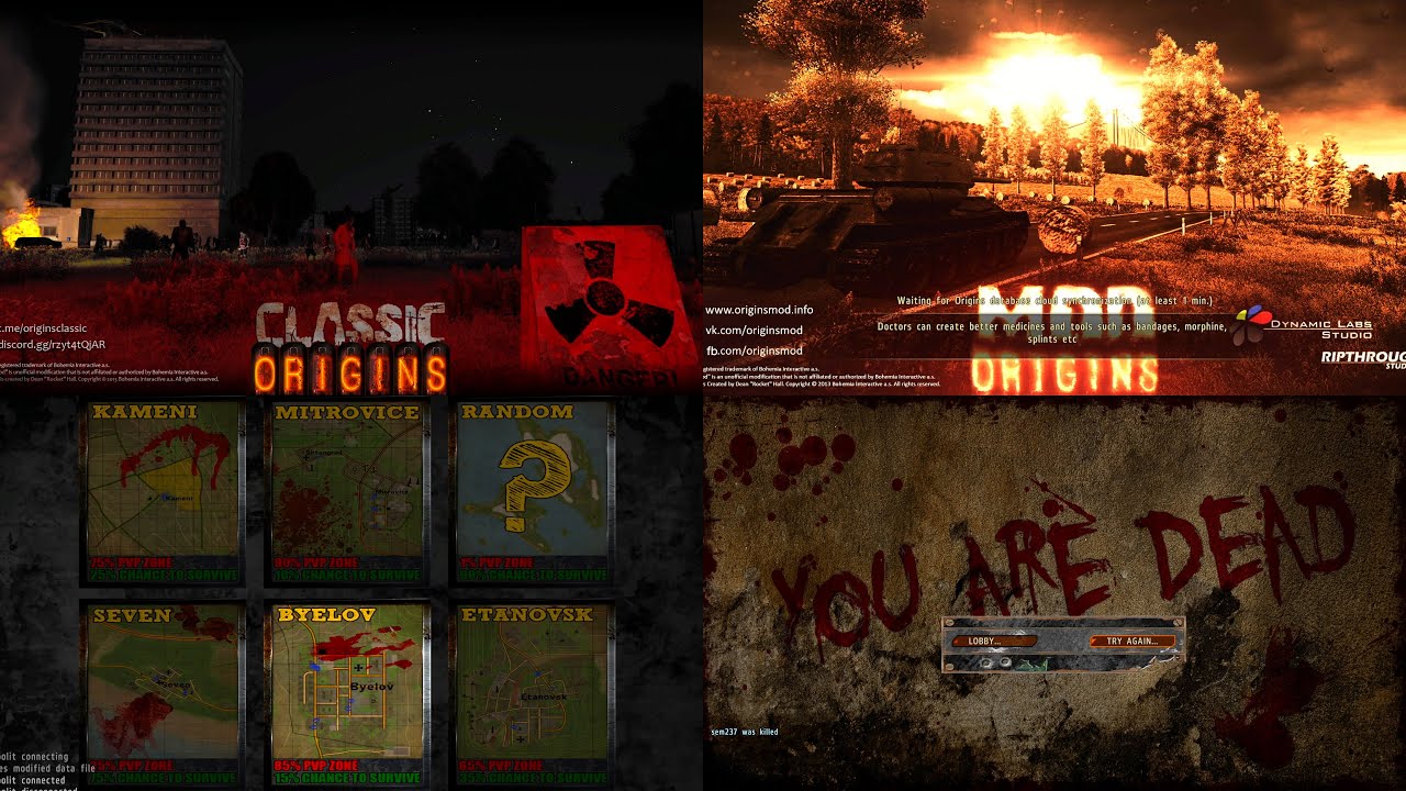 sem & neeko DayZ Origins Classic 1.7.9.5 + EndGame server Arma 2 - 21.12.2025