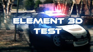 Element 3D | Cop Car Test | Real Footage