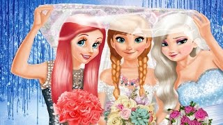 Disney Princess Elsa, Anna and Ariel Princesses Wedding Dress Up Video Game For Boys/Girls