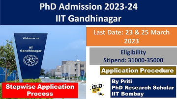 IIT Gandhinagar PhD Admission 2023 | PhD Admission 2023
