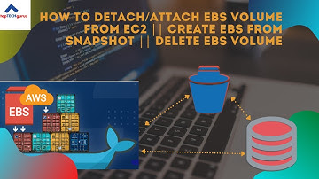 How to detach/attach EBS volume from EC2 || Create EBS from snapshot || Delete EBS volume