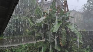 Hevige regen op een metalen dak 🌧️ Val SNEL in slaap in een paar minuten | Diepe slaap, zonder